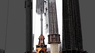 Engineers Lift a 100-Ton Steel Cage With Incredible Precision! 🏗️🤯 #beforeandafter #trending