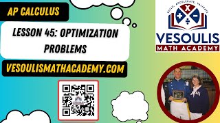 AP Calculus: Lesson 45-Optimization Problems
