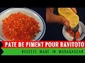 Pure de piment de madagascar pour le ravitoto  cuisine malagasy