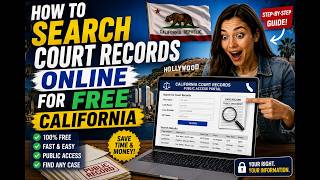 How to search court records online for free California
