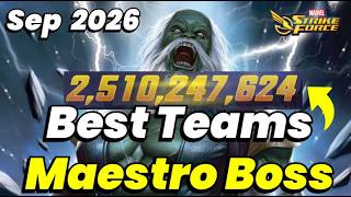 MAESTRO Boss SECRETS! Use Stun Team NOW! BEST Teams to MAX Pts | SEP 2026 | MARVEL Strike Force screenshot 3