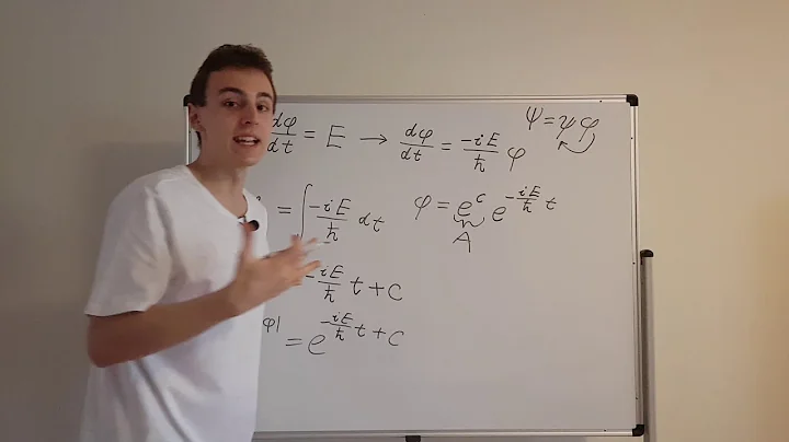 Solving 1D Schrödinger Equation [Part 2] Time Dependence of Solution (Imaginary Exponential)