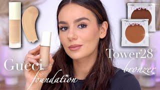 GUCCI LUMINOUS MATTE FOUNDATION + TOWER28 BRONZER : Full Day Wear Test - Application + Review screenshot 3