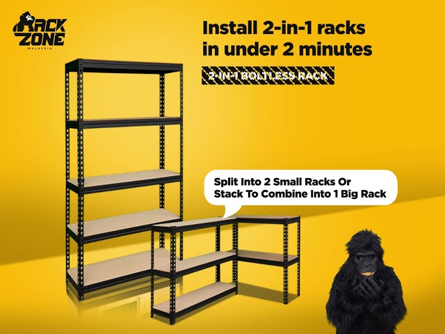 Install a 2-in-1 Boltless Rack in ONLY 2 MINUTES class=