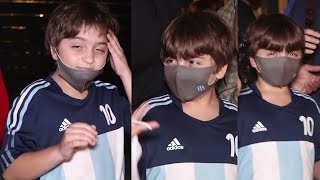 Srk Son AbRam Khan At Amrita Arora Son Azaan Ladak birthday Party At Resturant In Bandra