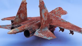 Restoration of a rusty old Sukhoi 30 fighter jet (model) | Aircraft restore