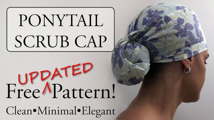 diy-ponytail-scrub-cap-with-satin-lining-youtube