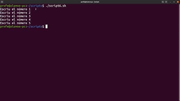 Scripts en Linux - bucle for