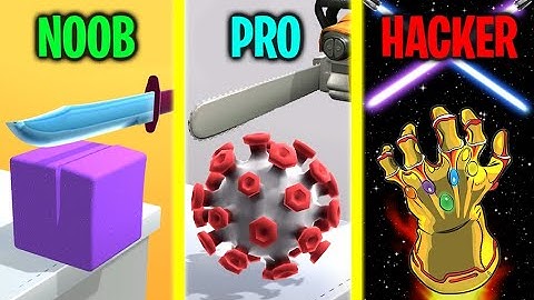 NOOB vs PRO vs HACKER in ASMR Slicing!