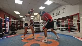 Matthew Neill and Dominic Donegan work a few rounds in fight prep