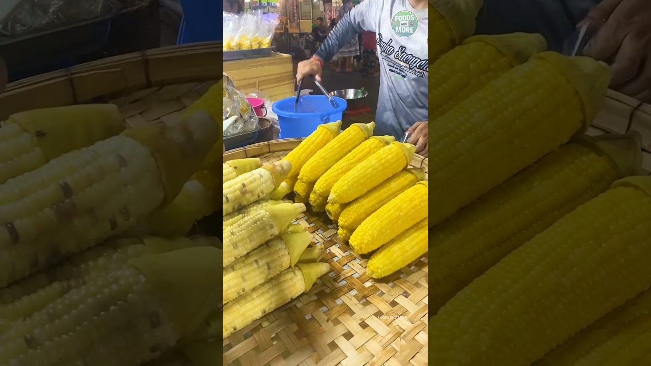 Bangkok Street Food - Boiled Sweet Corn 