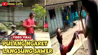Viral Pulang Cari Rumput Langsung Sawer Dangdutan