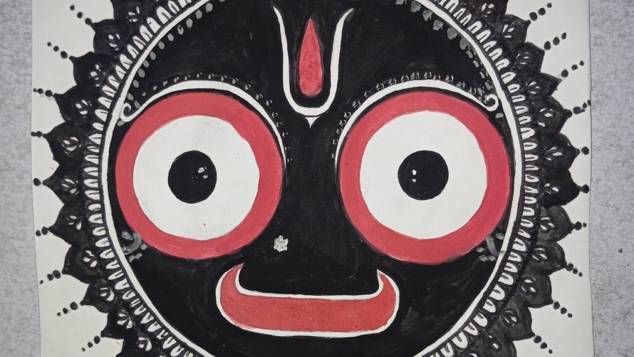 Easy Way Me Jagannath Ji 🙏 ka Sketch Drawing banaye,