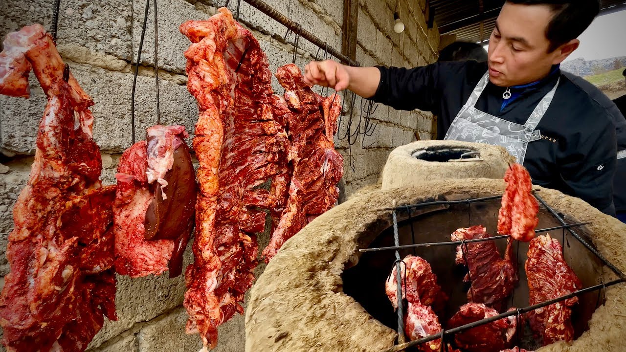 ⁣Secret Mountain BBQ Village in Uzbekistan 🇺🇿 Samarkand Street Food Tour