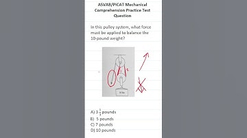 Mechanical Comprehension Practice Test Question for the ASVAB & PiCAT #acetheasvab #grammarhero