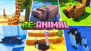 MEU MINECRAFT FICOU MAIS VIVO COM ESTES NOVOS ANIMAIS! | Re:Animal/ Mod