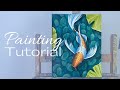 How to paint a Koi Fish in acrylics