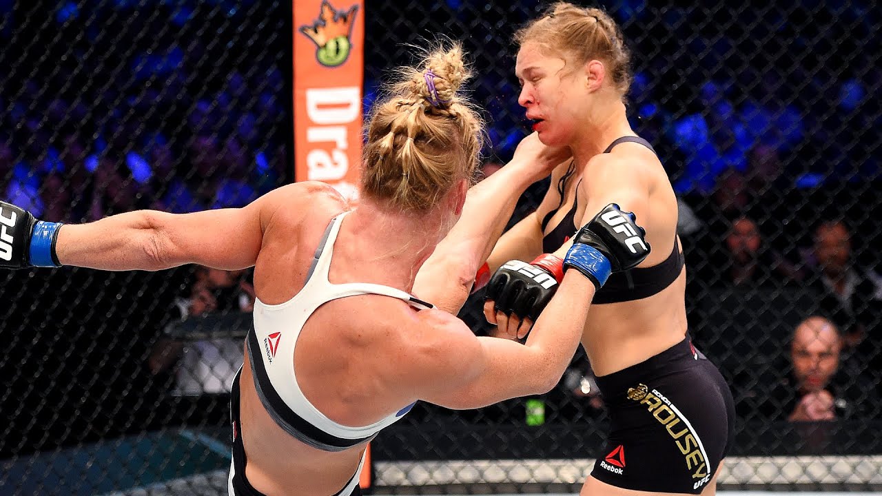 Holly Holm Shocks the World Securing the Head Kick KO Over Ronda Rousey  Moment in UFC History