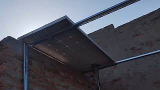 first solar panels install by technical terms on highsite