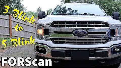 F-150 Blinker from 3 to 5 blinks with FORScan