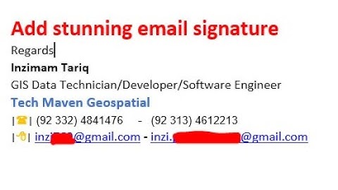 how to add signature to Mail for windows 10 | Efficetive Tech