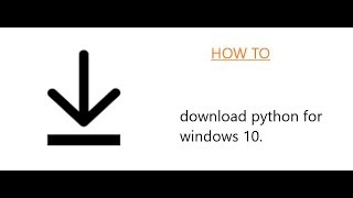 How to ep1: how to download python on a windows 10 device(laptop)