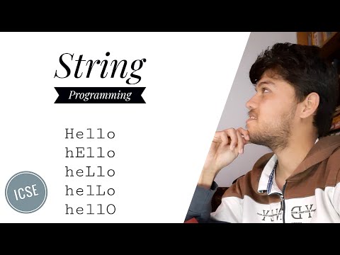 String Programs ICSE