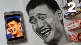 Drawing the MEME character, Laughing face , Step by step with Graphite | Realtime video