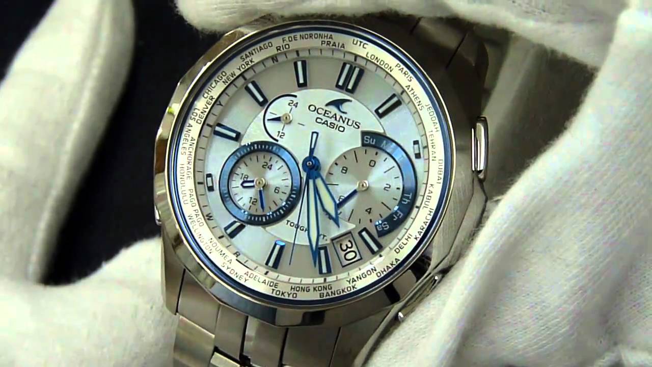 CASIO オシアナス マンタ OCW-S1400PW-7AJF カシオ オシアナス マンタ OCW-S1400PW-7AJFワールドタイムモード