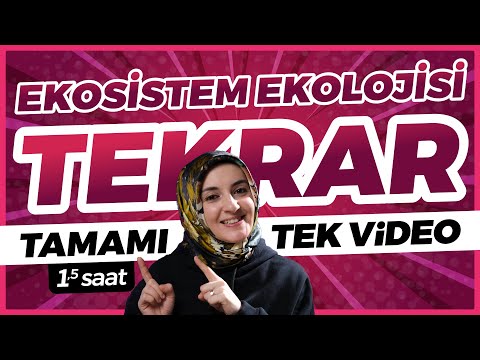 6) Ekosistem Ekolojisi FULL TEKRAR | 10. Sınıf Biyoloji | TYT Biyoloji Konu Anlatımı 6