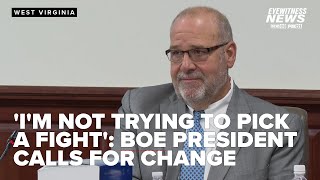 FULL REMARKS: West Virginia BOE president calls for change regarding public education