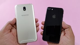 Samsung J7 Pro vs iPhone 7 Speed Test Comparison | Which is Faster! Resimi
