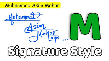 ✔️ Muhammad Asim Mahar Name Signature Style Request Done