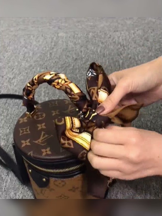 louis vuitton bag with scarf handle