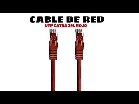 Video de Cable de red UTP CAT6a 2 M Rojo
