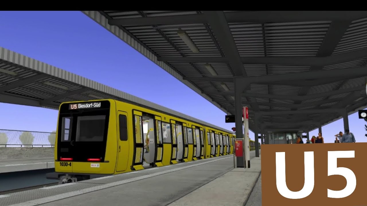 [Trainz 2009 U-Bahn Berlin] Testfahrt auf der U5 von Hauptbahnhof bis Biesdorf-Süd