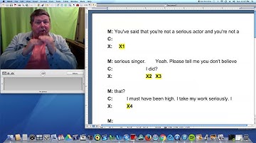 Discourse of ASL & English - Transcribing Conversations