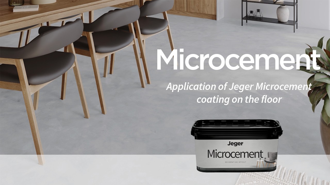 💡Instructional video - Jeger Microcement - Applying decorative coating to flooring - DIY