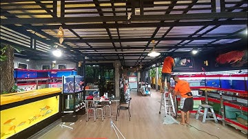 NC. AQUA - วันต่อเชื่อมงานระบบ Overflow สำหรับตู้ปลาของ NC. New 36 18 24 กรองล่าง เต็มระบบ Set 1