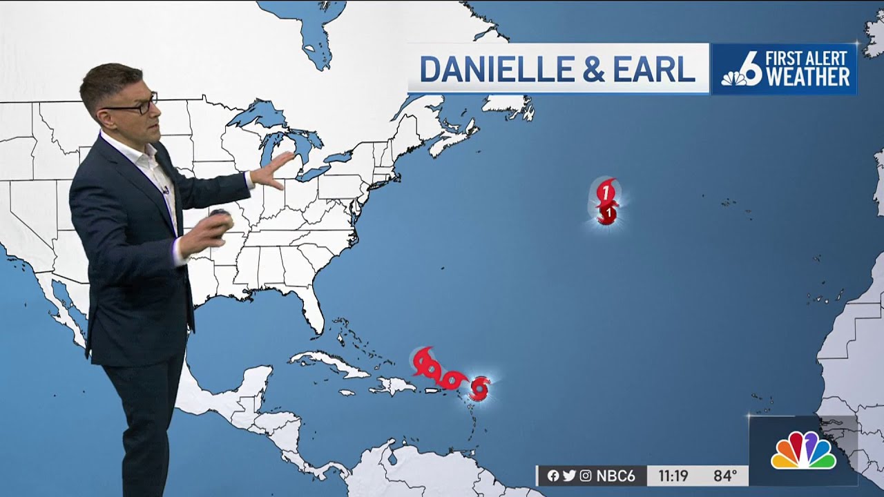 Tropical Storm Earl Forms in the Atlantic - YouTube