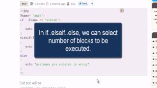 PHP If..elseif..else statement