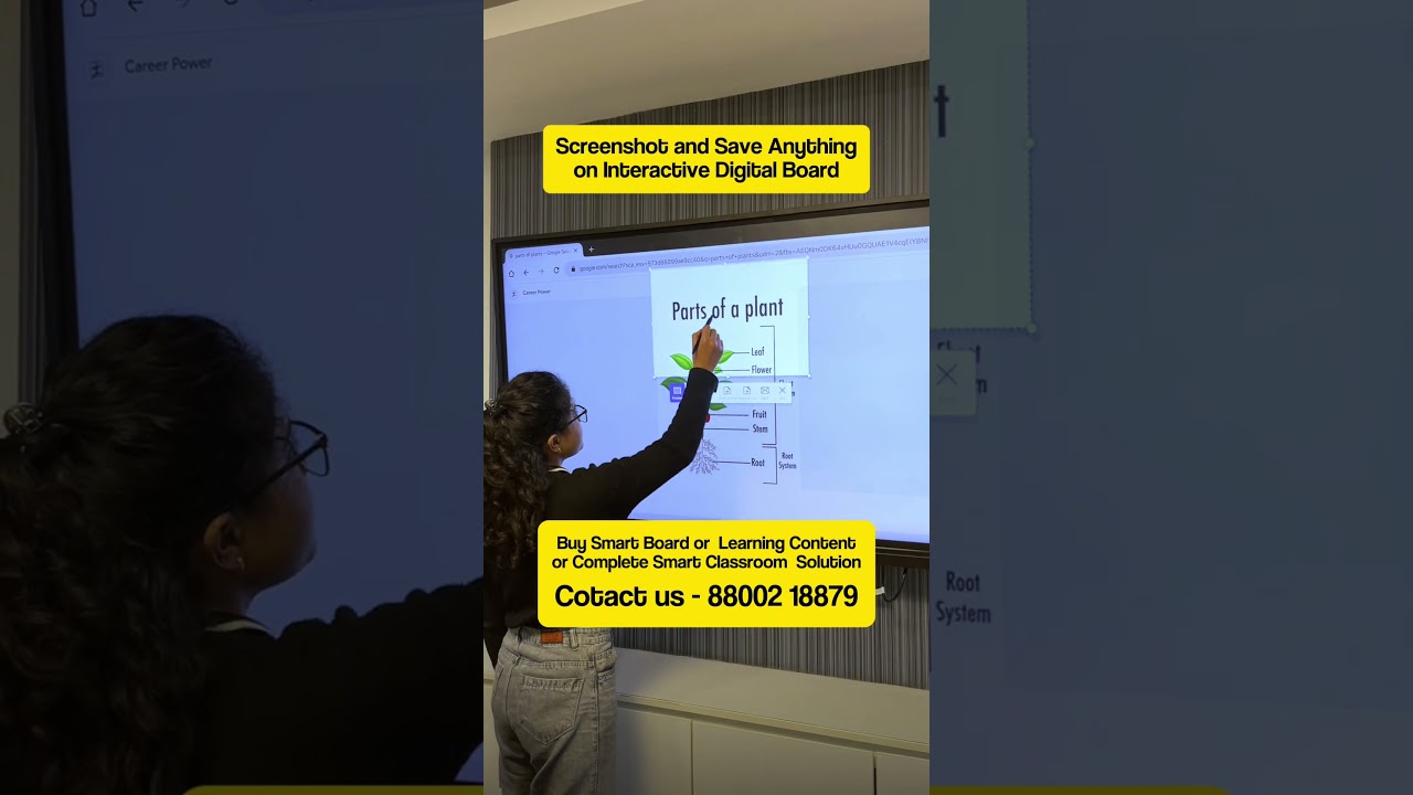 Capture & Share Instantly: Screenshot Feature on Interactive Smart Board by iDream Education!