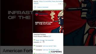 Kite Ai X Masa Quest American Fortress Pools Reward 1Million Af