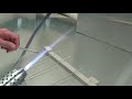 Scientific Glassblowing - training - Flame polishing  - 8mm borosilicate Rod