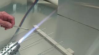 Scientific Glassblowing - training - Flame polishing  - 8mm borosilicate Rod