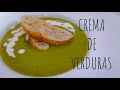 CREMA DE VERDURAS (Verdes) con pocos ingredientes.