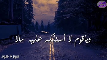 أيات بينات من الدكر الحكيم من سورة هود تلاوة إسلام صبحي