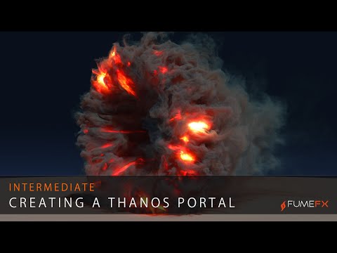 FumeFX Thanos Portal Tutorial
