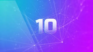 Countdown 10 seconds technology sense HUD digital HD video | Minimal numbers clip
