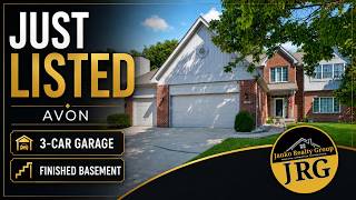 JUST LISTED in Avon, Indiana | 4 Bedrooms   3-Car Garage   Finished Basement